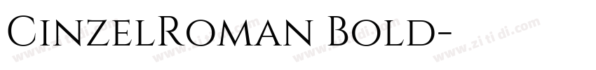 CinzelRoman Bold字体转换